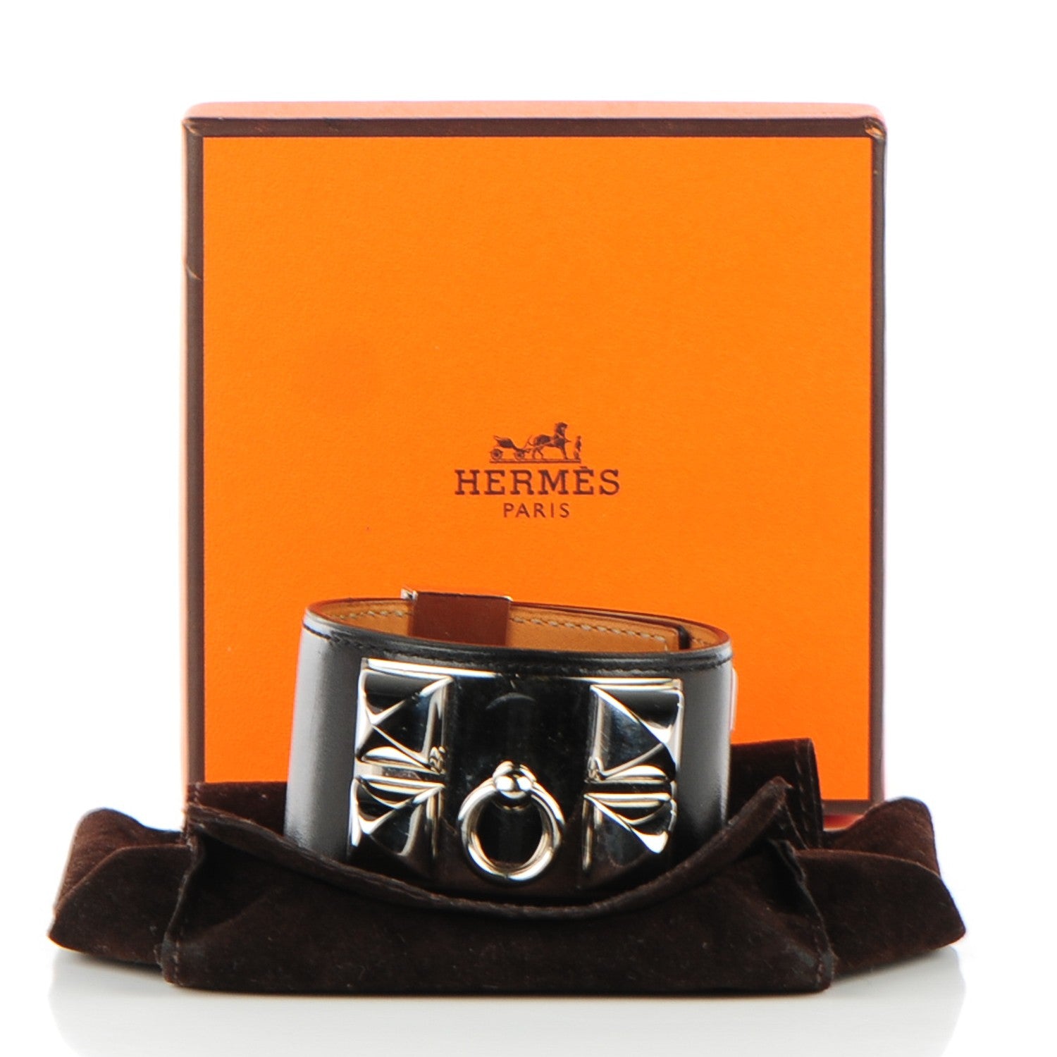 Hermes Box Collier de Chien CDC Bracelet L Black 4 of 8