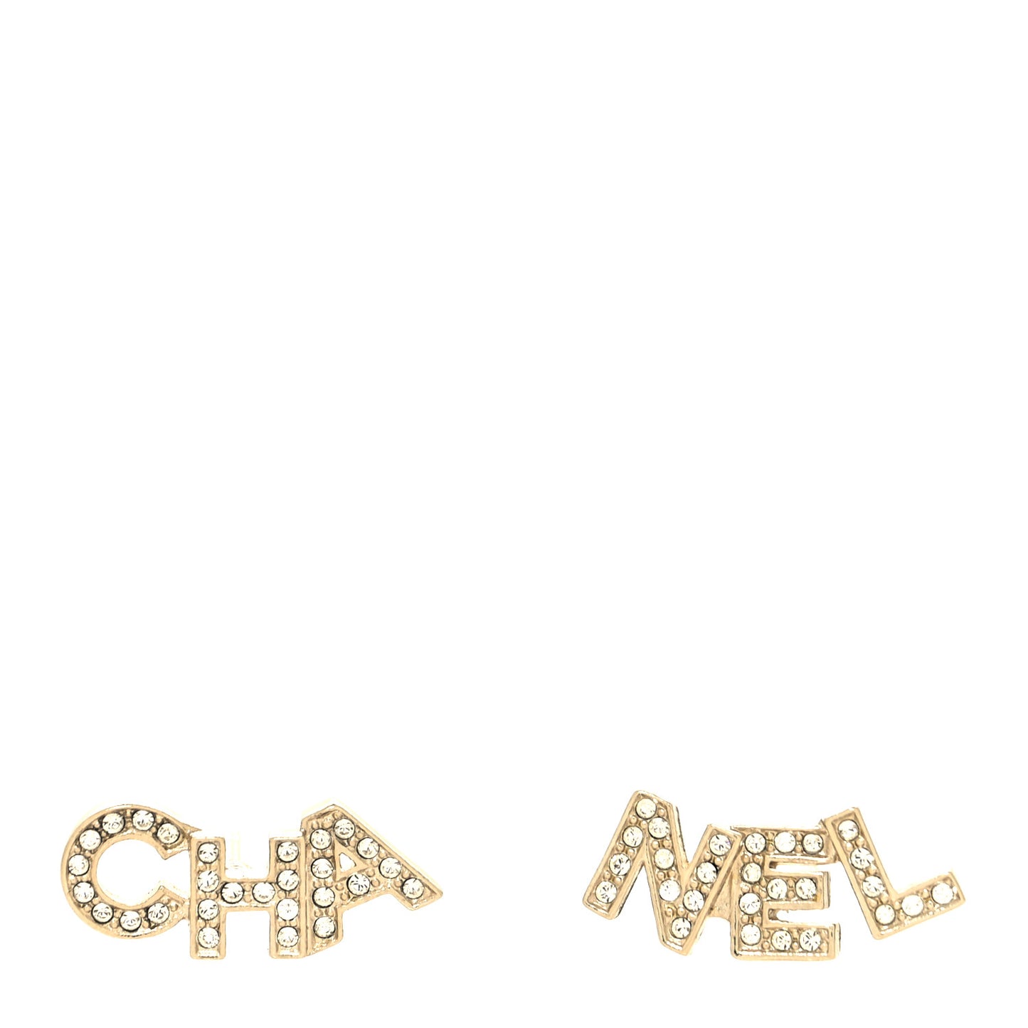 Crystal Pearl Signature Stud Earrings Gold