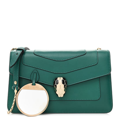 Bulgari Calfskin Serpenti Forever Crossbody Bag Emerald Green 1 of 10
