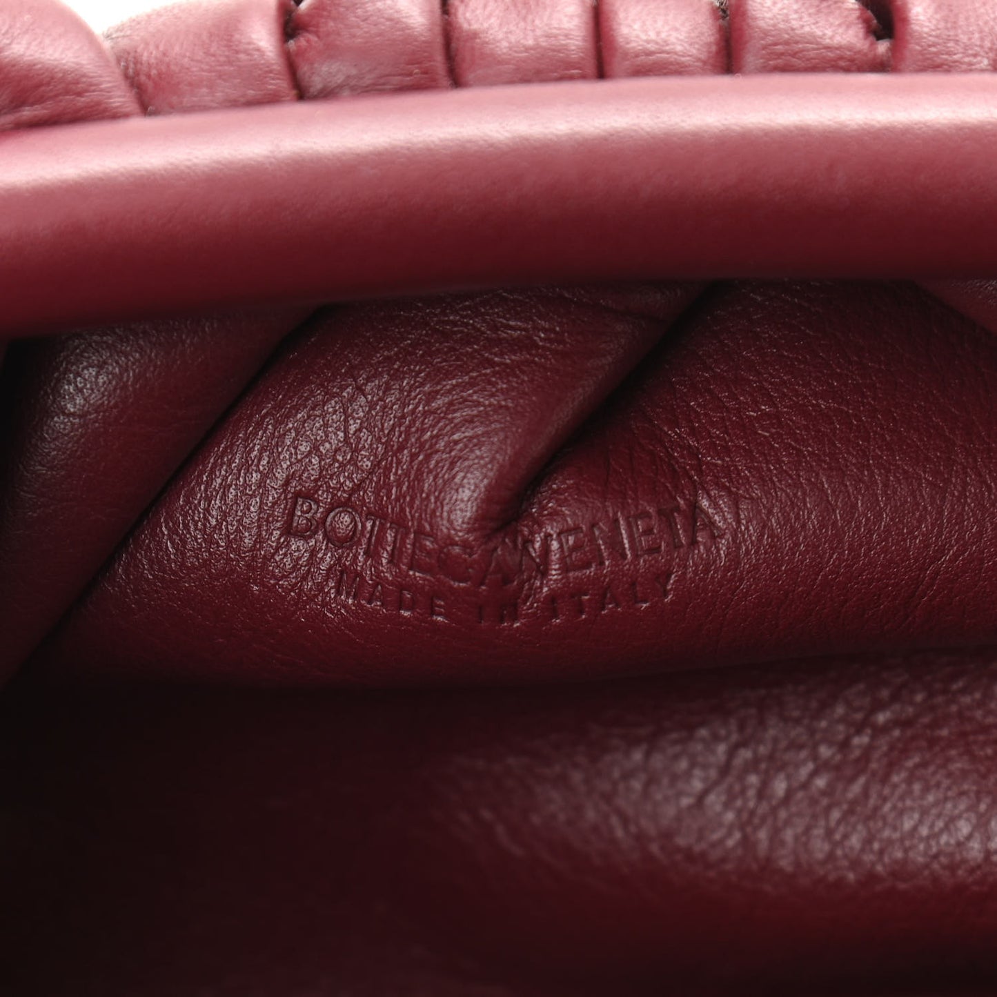Butter Calfskin The Mini Pouch Bordeaux