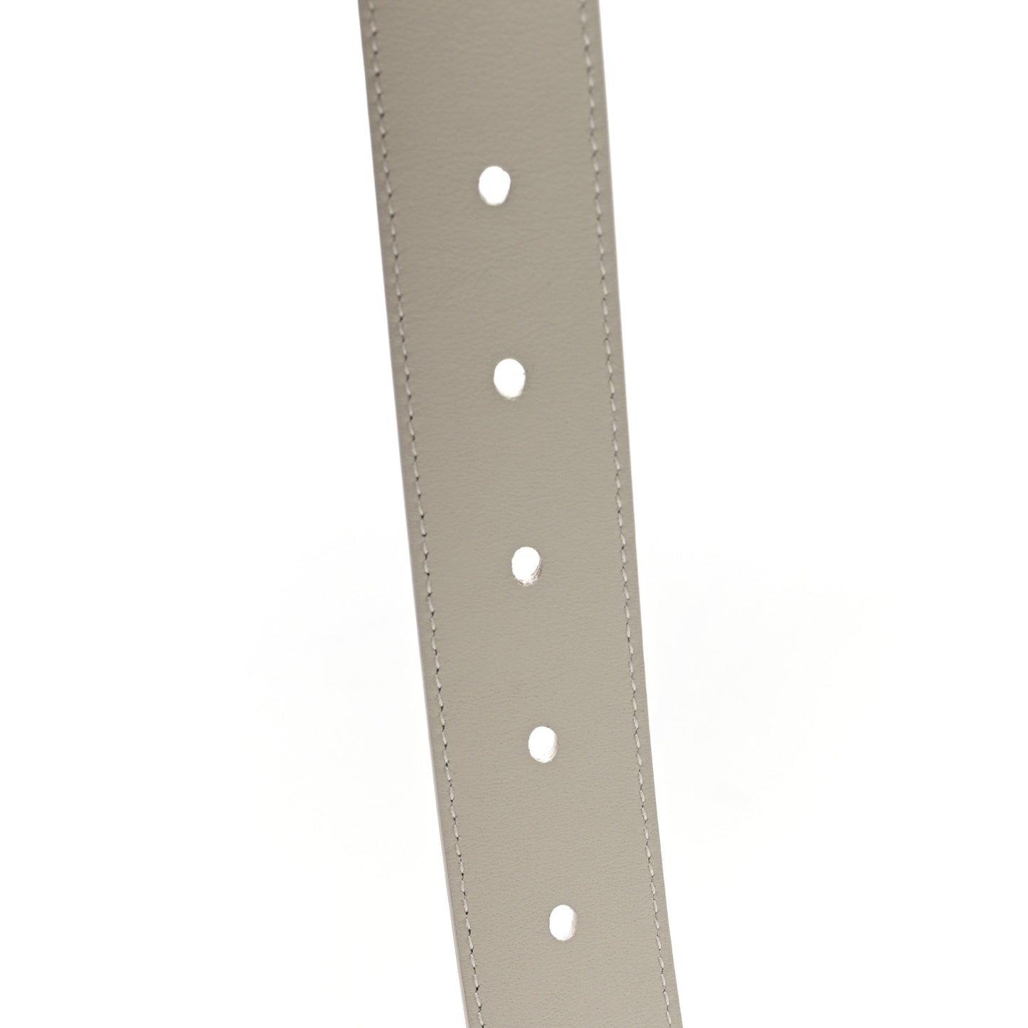 Smooth Calfskin Monogram Square Buckle Belt 75 30 Crema Soft