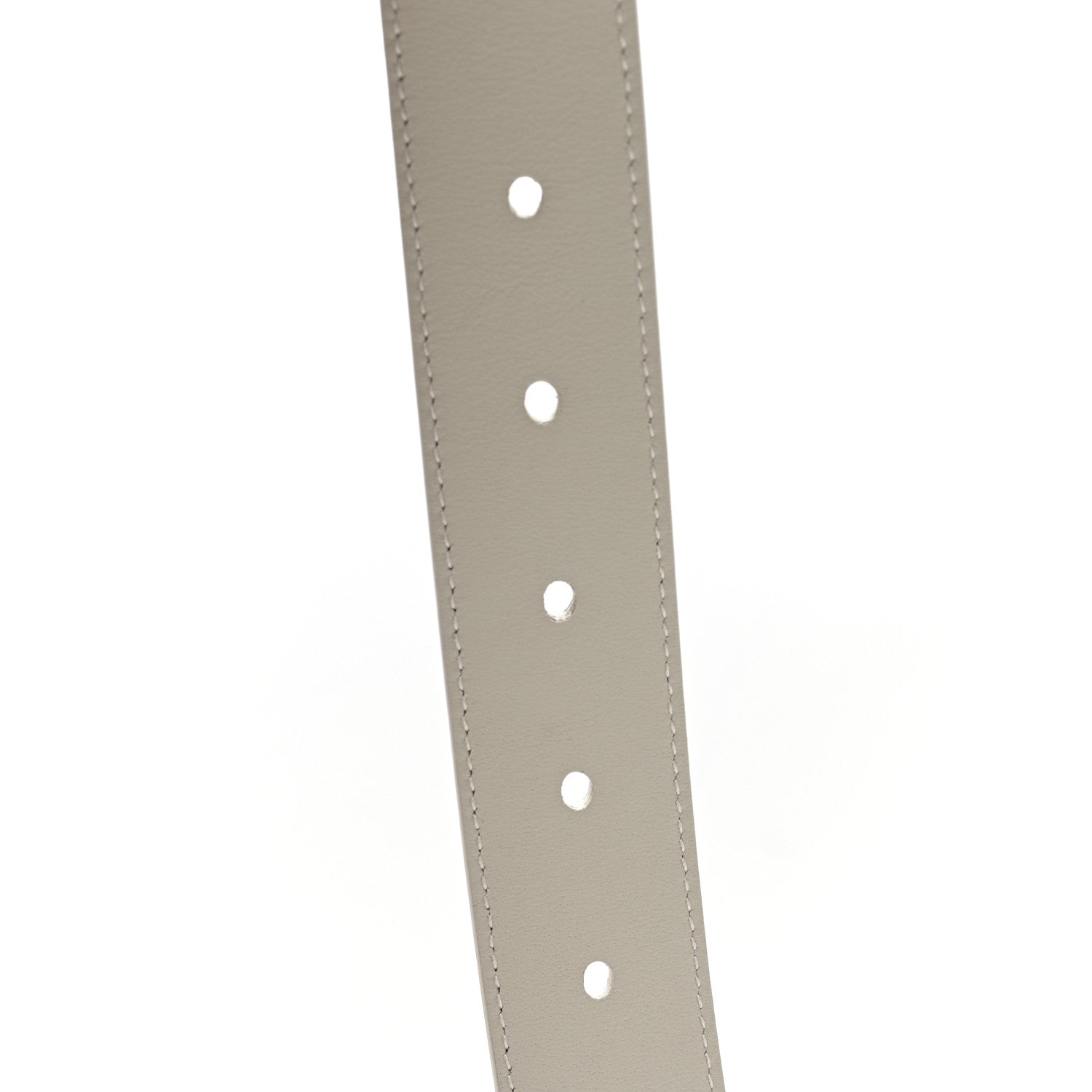 Saint Laurent Smooth Calfskin Monogram Square Buckle Belt 75 30 Crema Soft 5 of 5