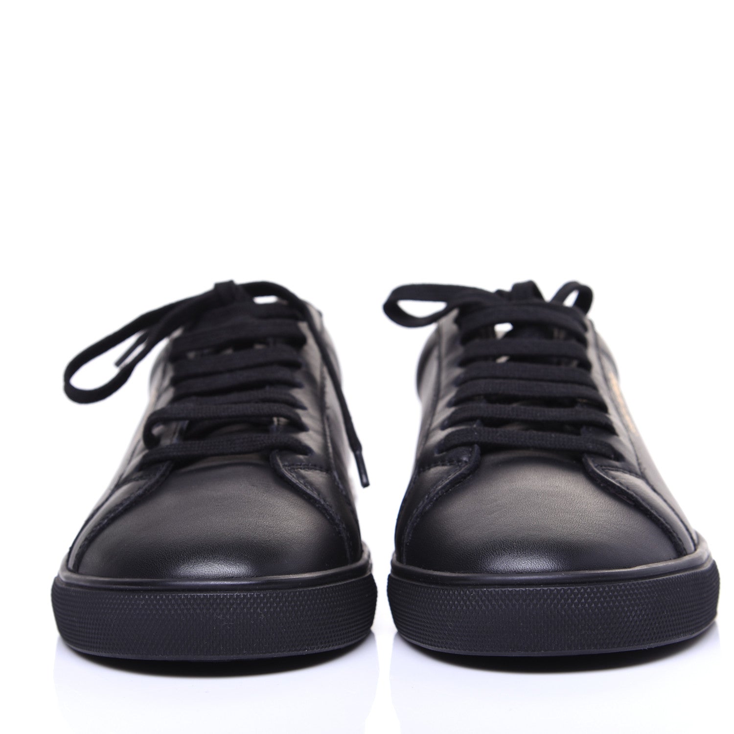 Saint Laurent Calfskin Womens Andy Low Top Sneakers 38 Black 6 of 10
