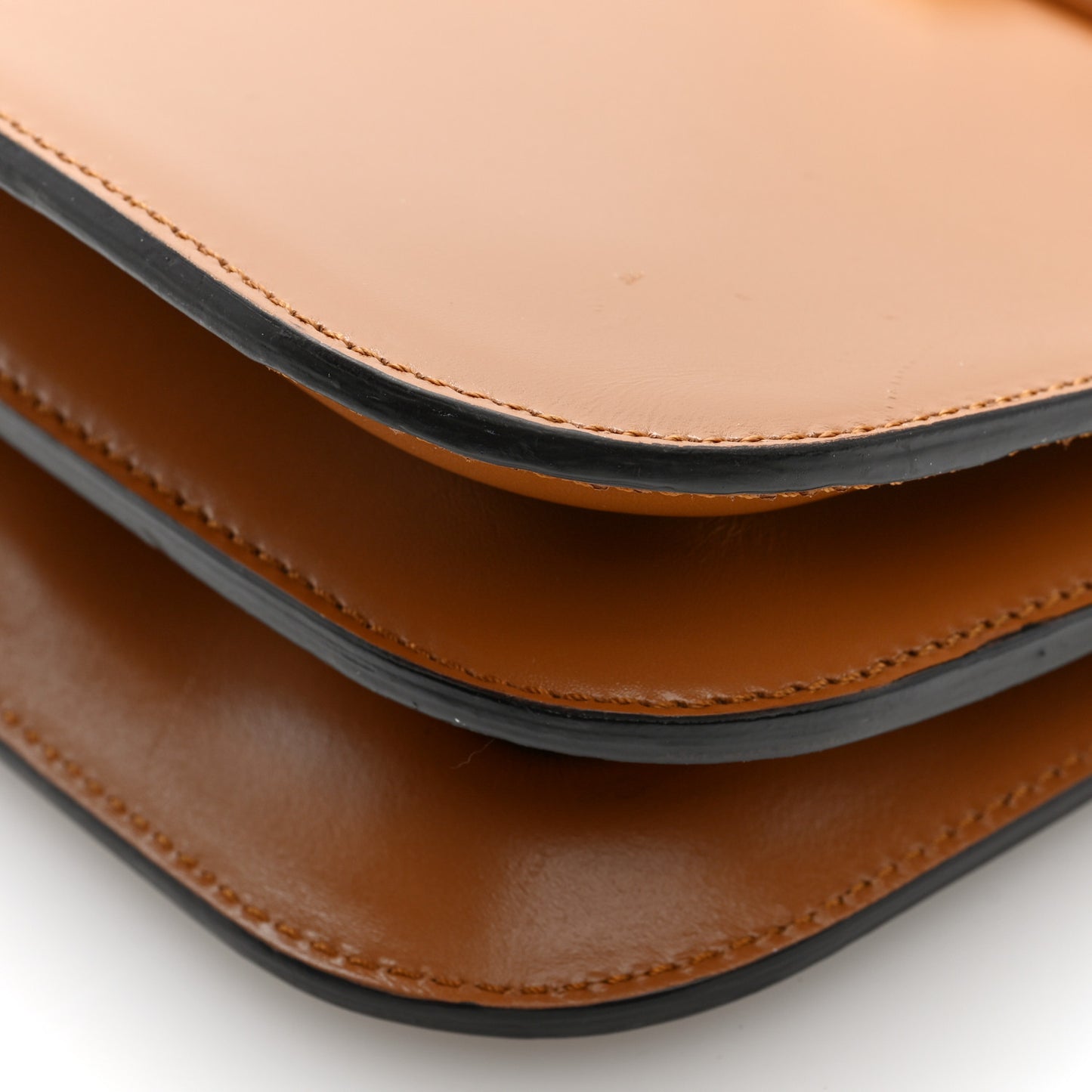 Vitello King Luxor Fendi Touch Shoulder Bag Caramello