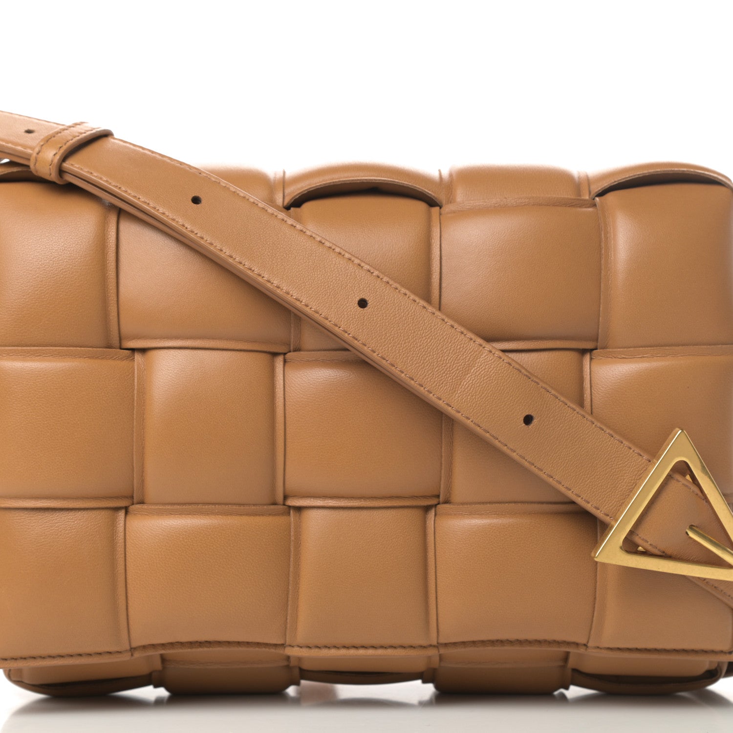 Bottega Veneta Nappa Maxi Intreccio Padded Cassette Crossbody Bag Caramel 8 of 12