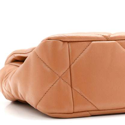 Chanel Lambskin Quilted Medium Chanel 19 Flap Brown 9 of 11