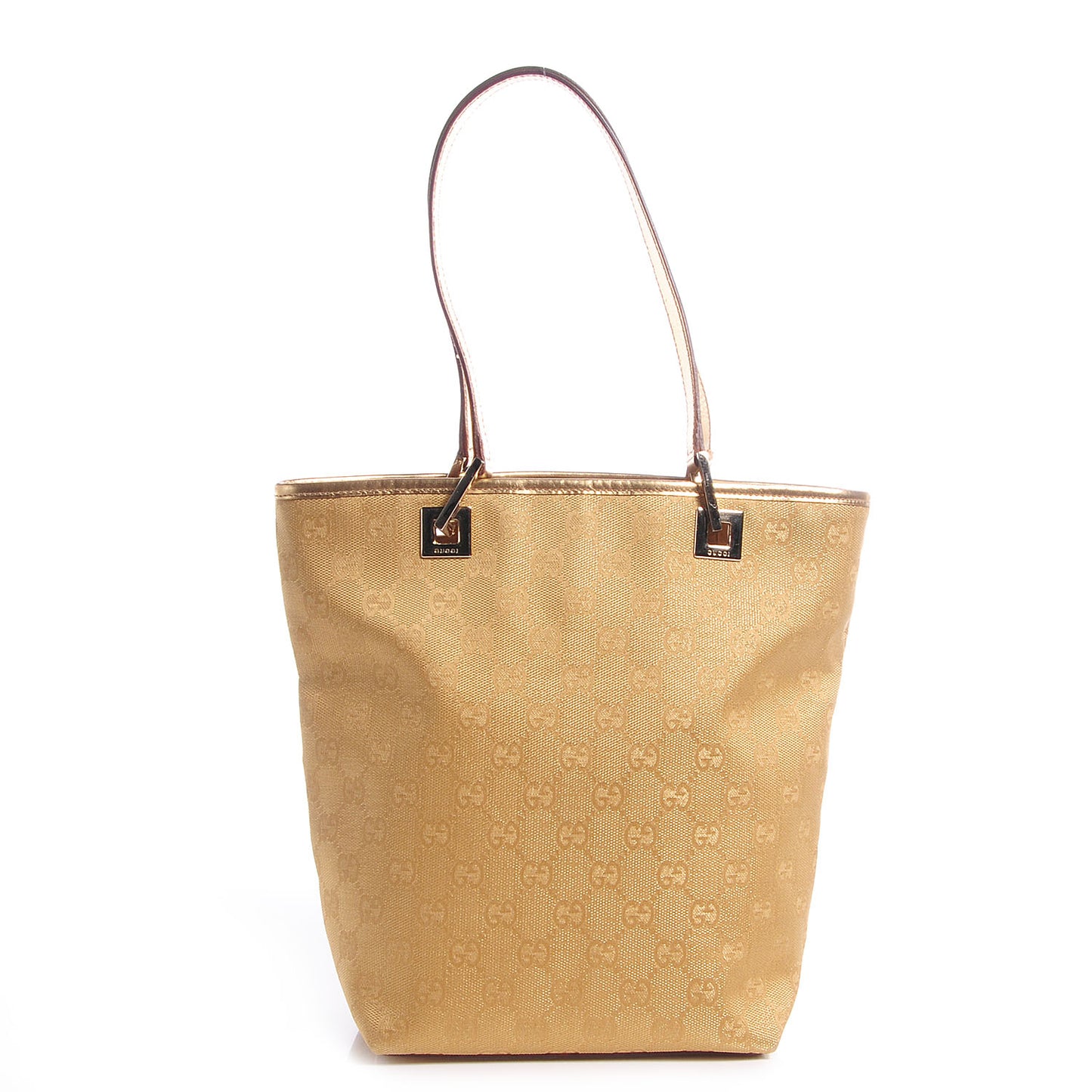 Monogram Small Bucket Tote Gold