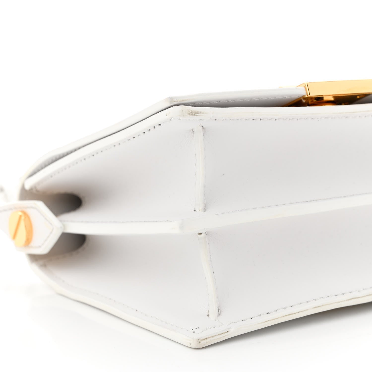 Off-White Calfskin Diag Binder Flap Bag White 8 of 9