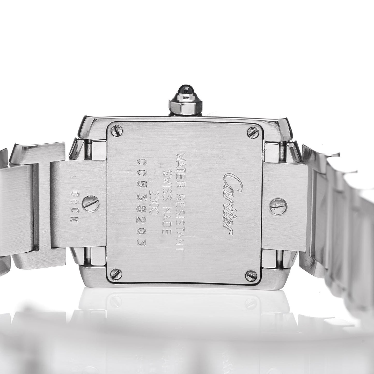 Stainless Steel 20mm Tank Francaise Quartz Watch