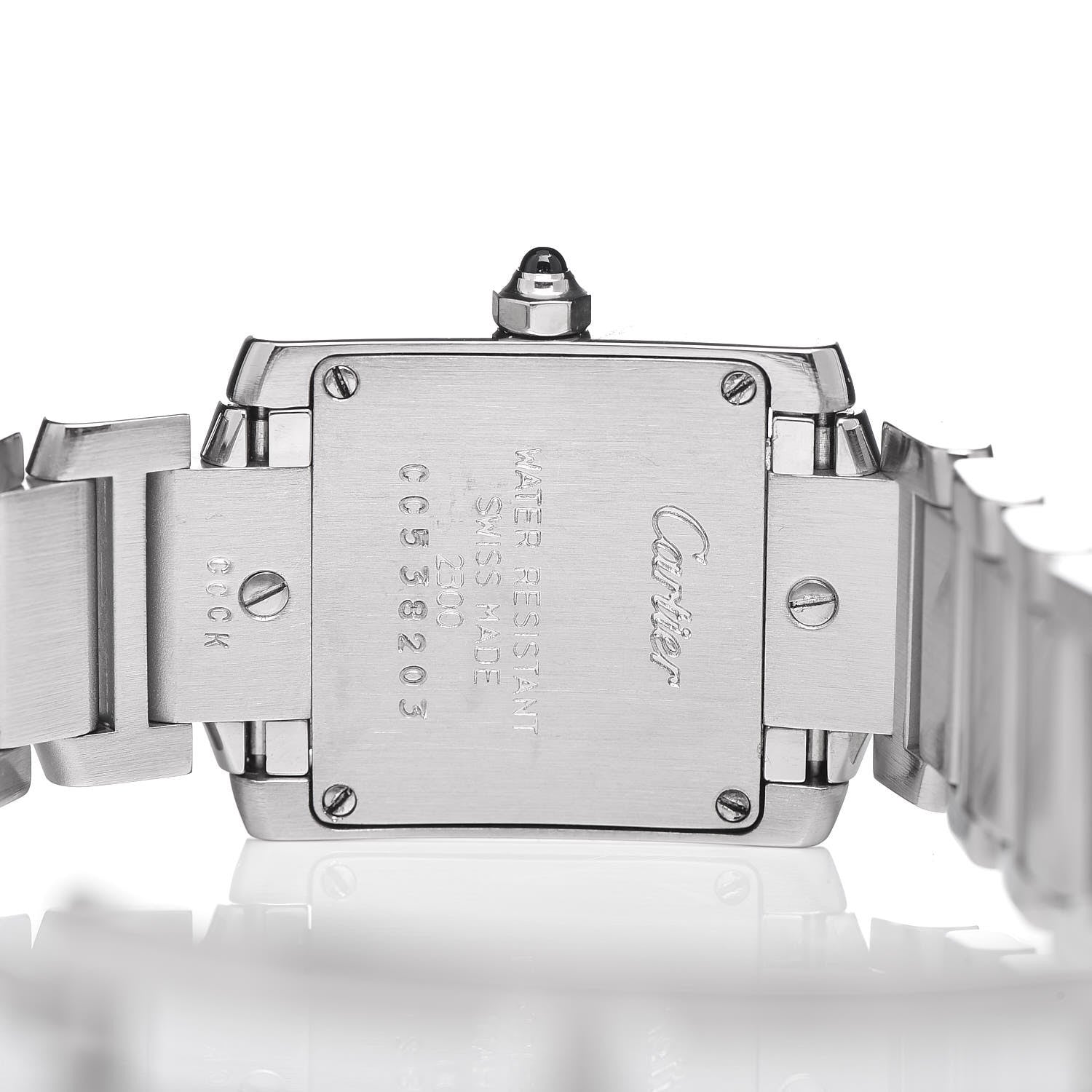 Cartier Stainless Steel 20mm Tank Francaise Quartz Watch 8 of 8