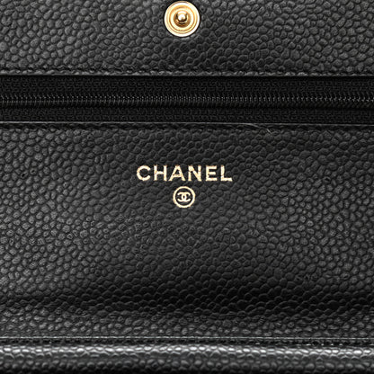 Chanel Caviar Quilted Wallet On Chain WOC Black 6 of 11