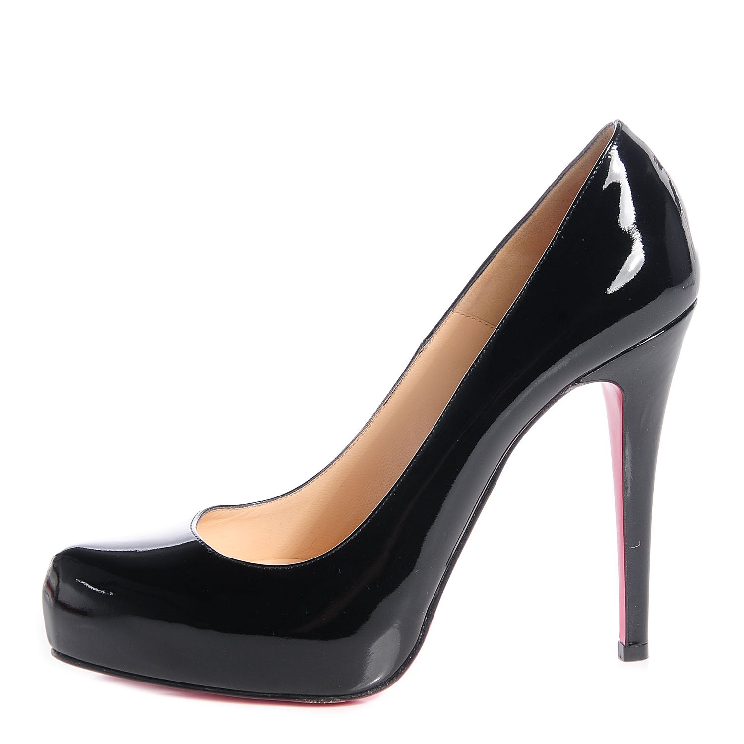 Christian Louboutin Patent Rolando 120 Pumps 38 Black 1 of 6
