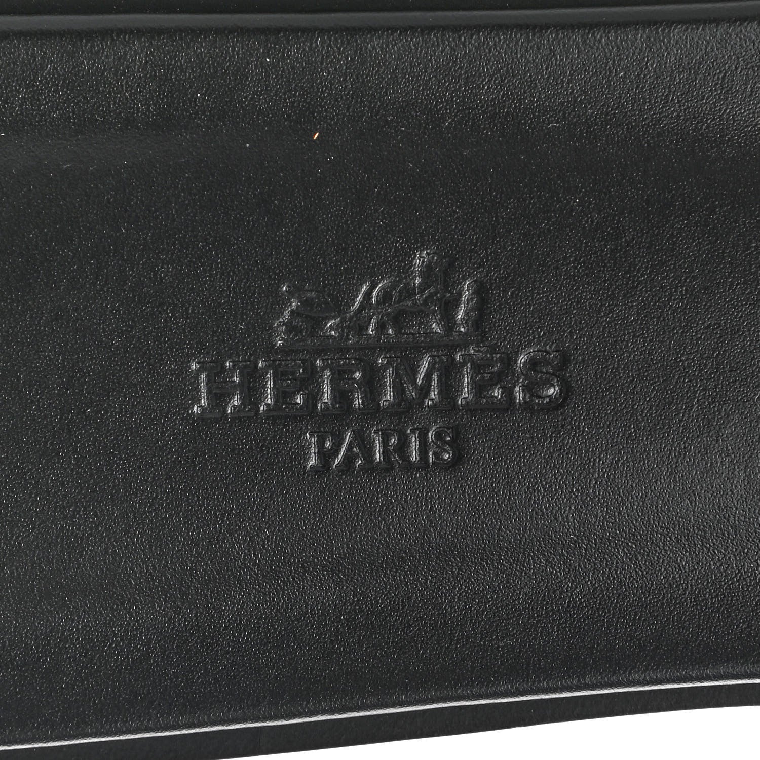 Hermes Box Calfskin Oran Sandals 41 Black 7 of 8