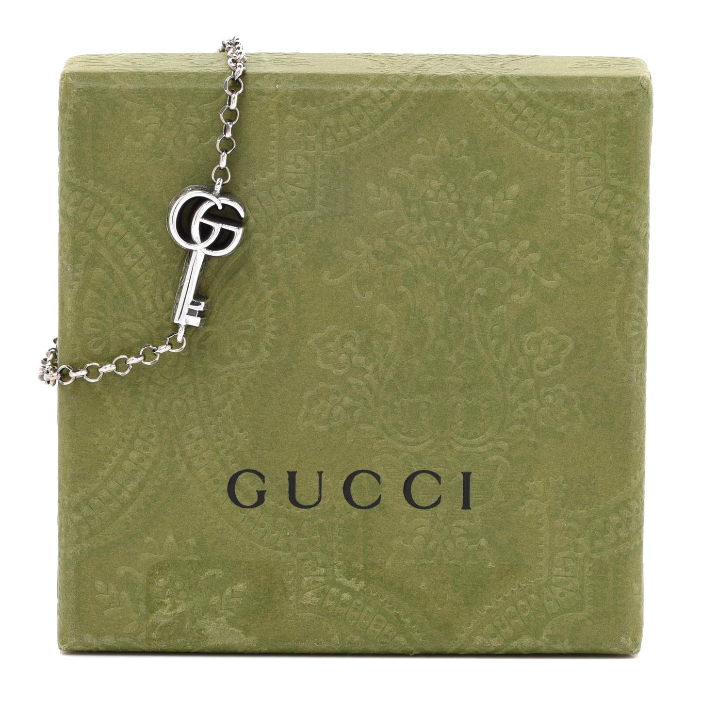 Sterling Silver Double G Key Bracelet
