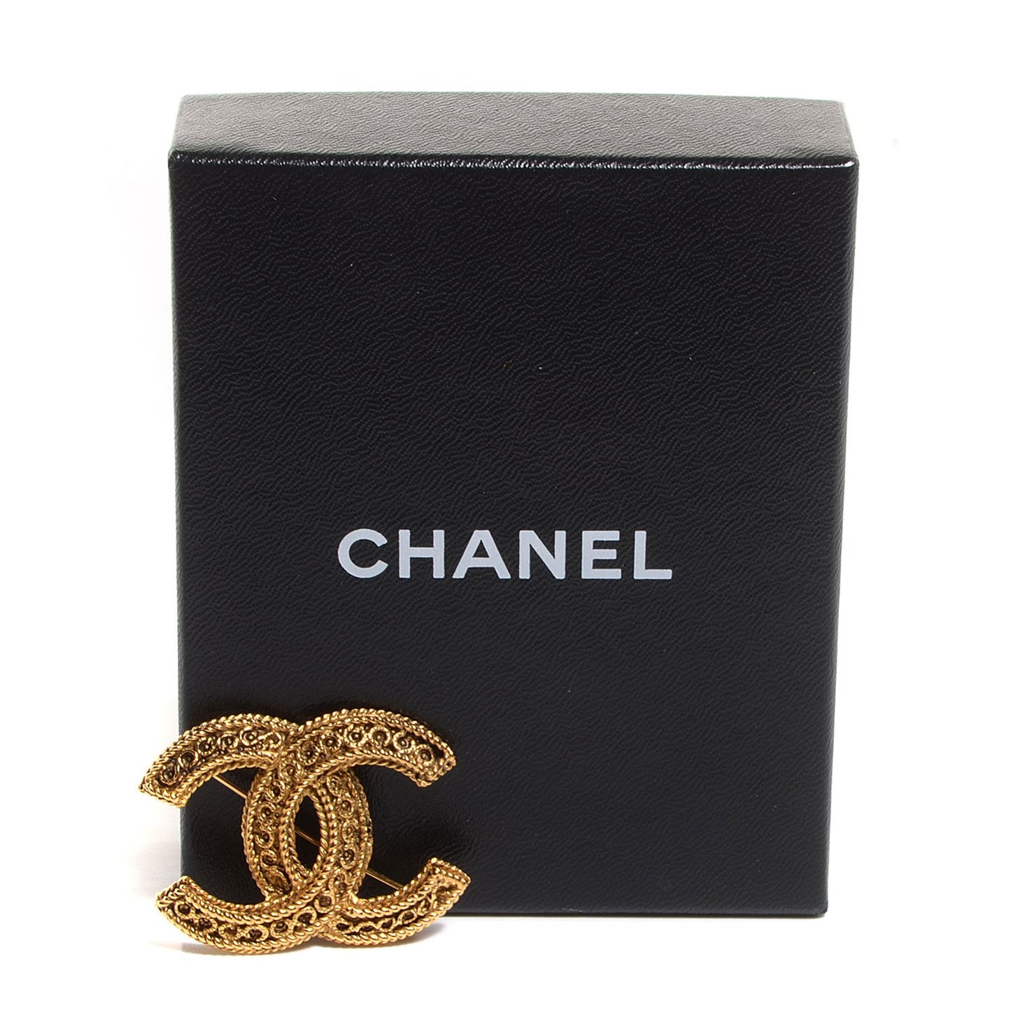 Large CC Brooch Gold