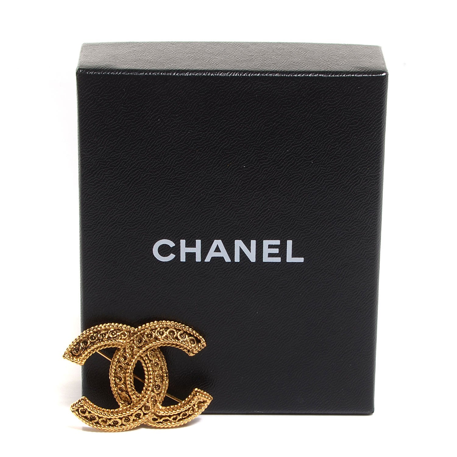 Chanel Large CC Brooch Gold 5 of 5