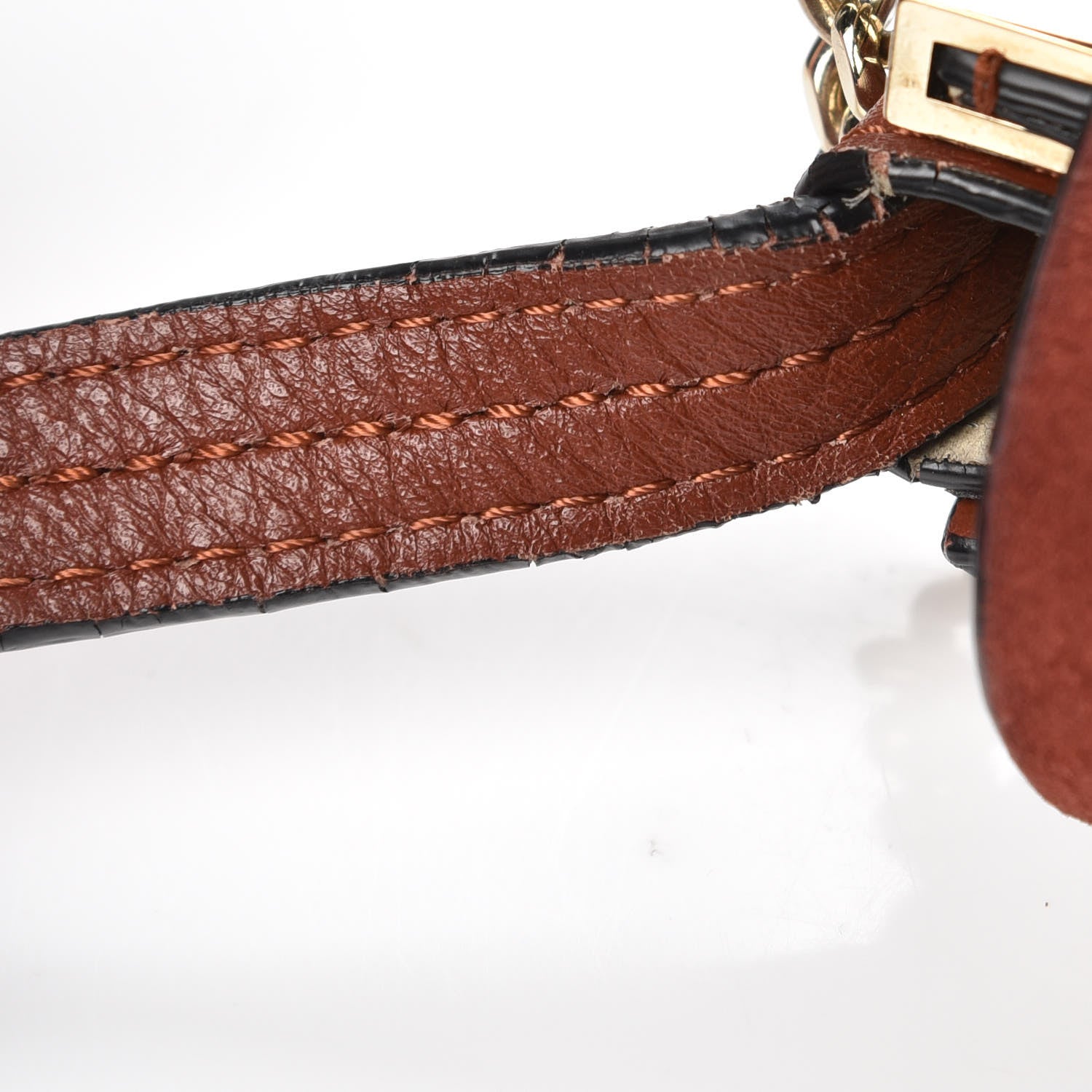 Chloe Suede Calfskin Small Faye Shoulder Bag Saffron Red 9 of 17