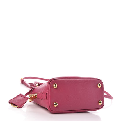 Prada Saffiano Lux Mini Promenade Tote Fuxia 4 of 10