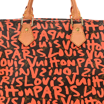 Louis Vuitton Monogram Graffiti Speedy 30 Orange 8 of 11