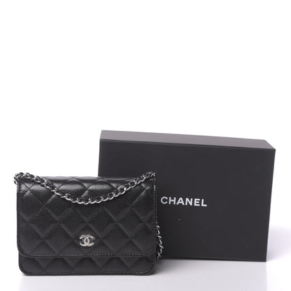 Chanel Caviar Quilted Mini Wallet On Chain WOC Black 11 of 11