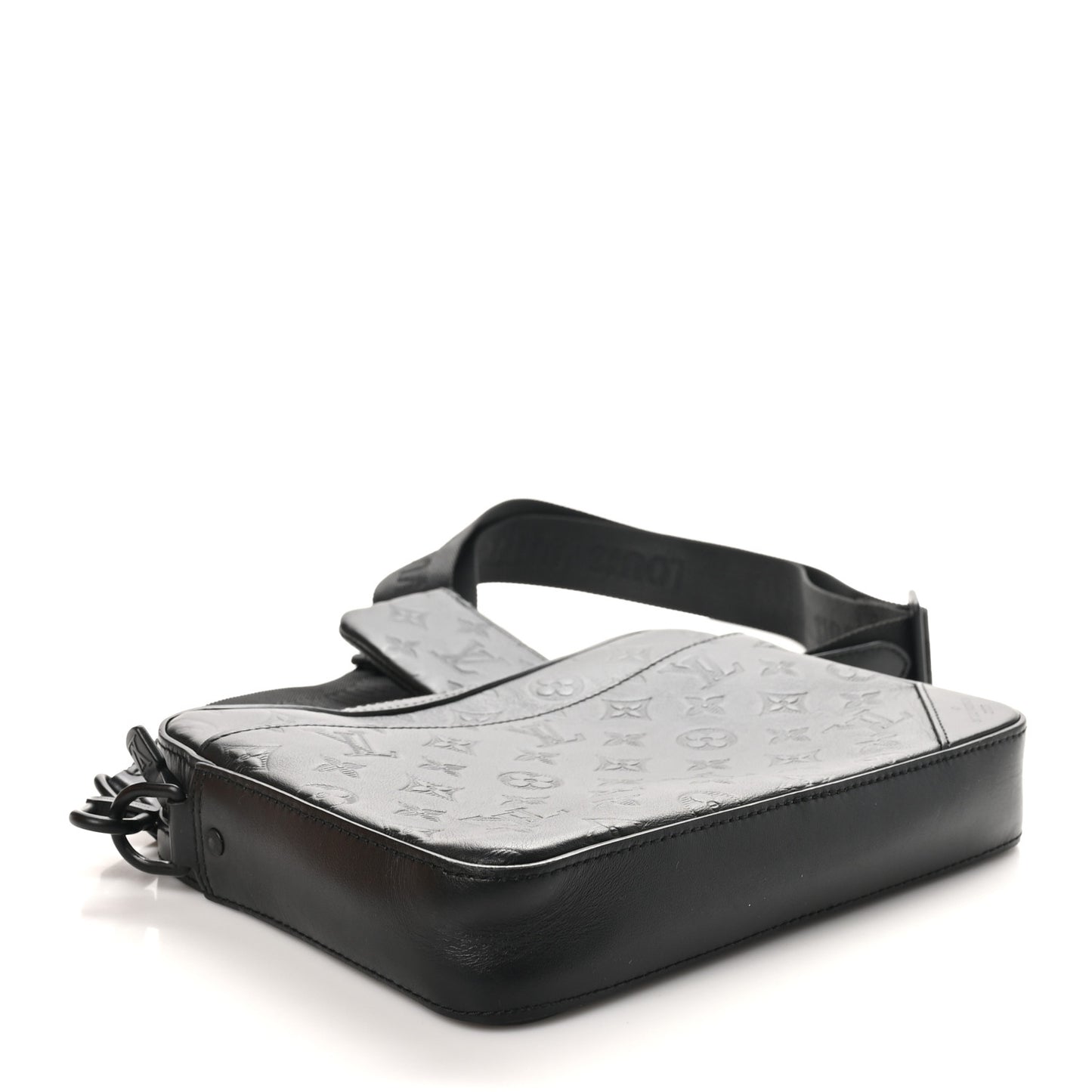 Calfskin Monogram Shadow Duo Messenger Black