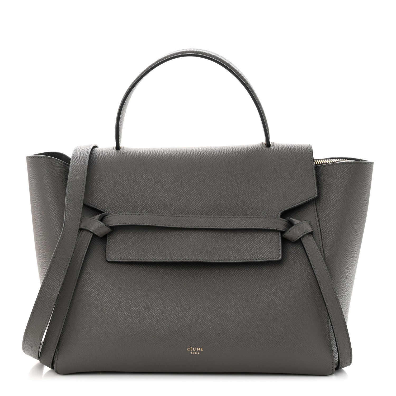 Celine Grained Calfskin Mini Belt Bag Grey 1 of 12