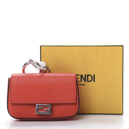 Fendi Cuoio Romano Micro Baguette Charm Papavero 6 of 6