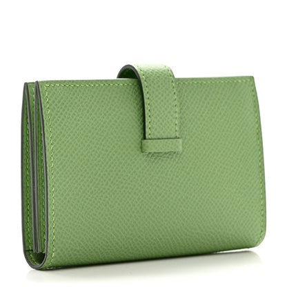 Hermes Epsom Bearn Card Holder Wallet Vert Criquet 3 of 6