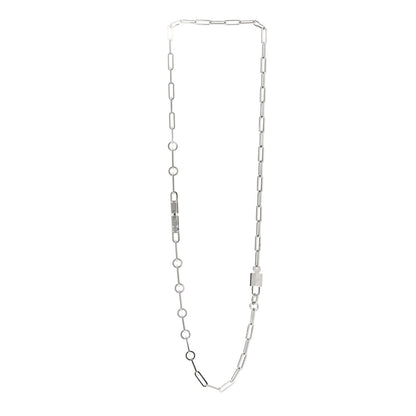 Hermes Sterling Silver Kelly Chaine Long Necklace 3 of 6