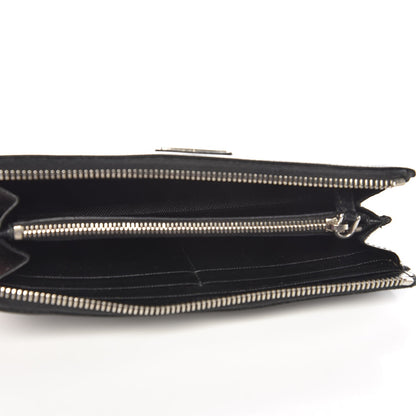 Prada Saffiano Zip Around Wallet Nero Black 5 of 13