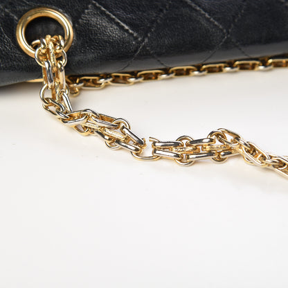 Chanel Lambskin Quilted Medium Double Flap Bijoux Chain Black 13 of 13