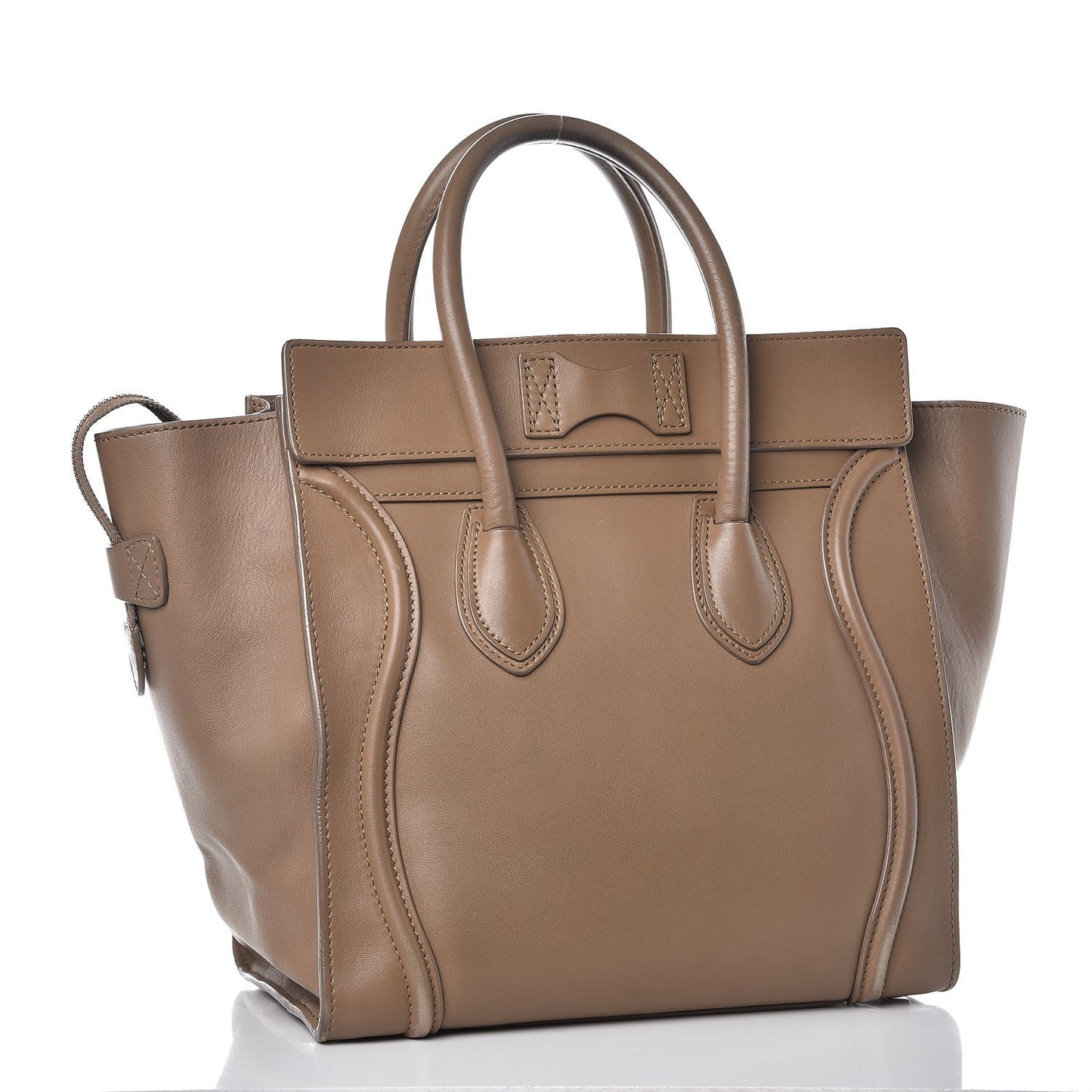 Smooth Calfskin Mini Luggage Camel