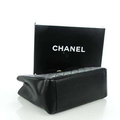 Chanel Caviar Quilted Grand Shopping Tote GST Black 4 of 7