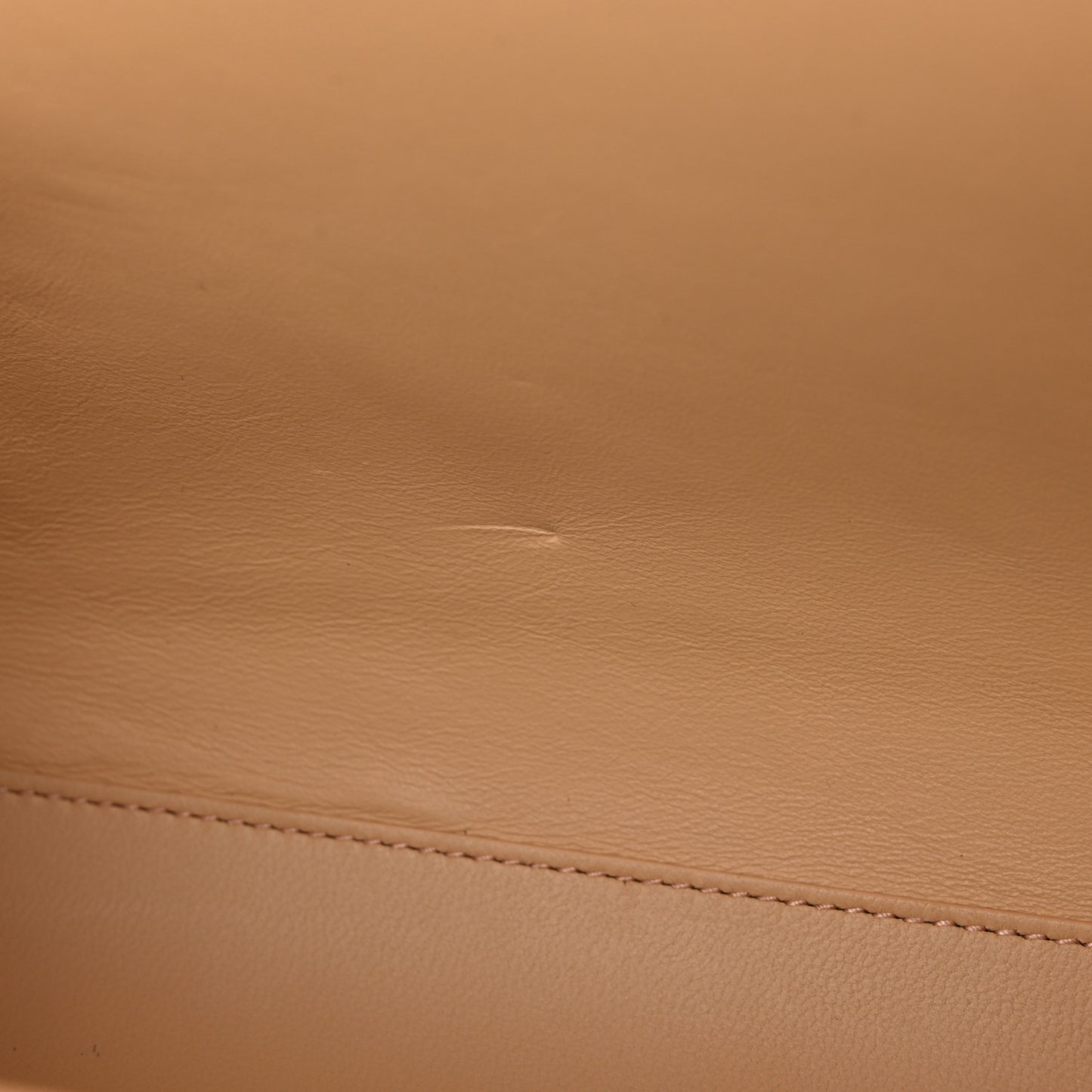Calfskin Tip Clutch Almond