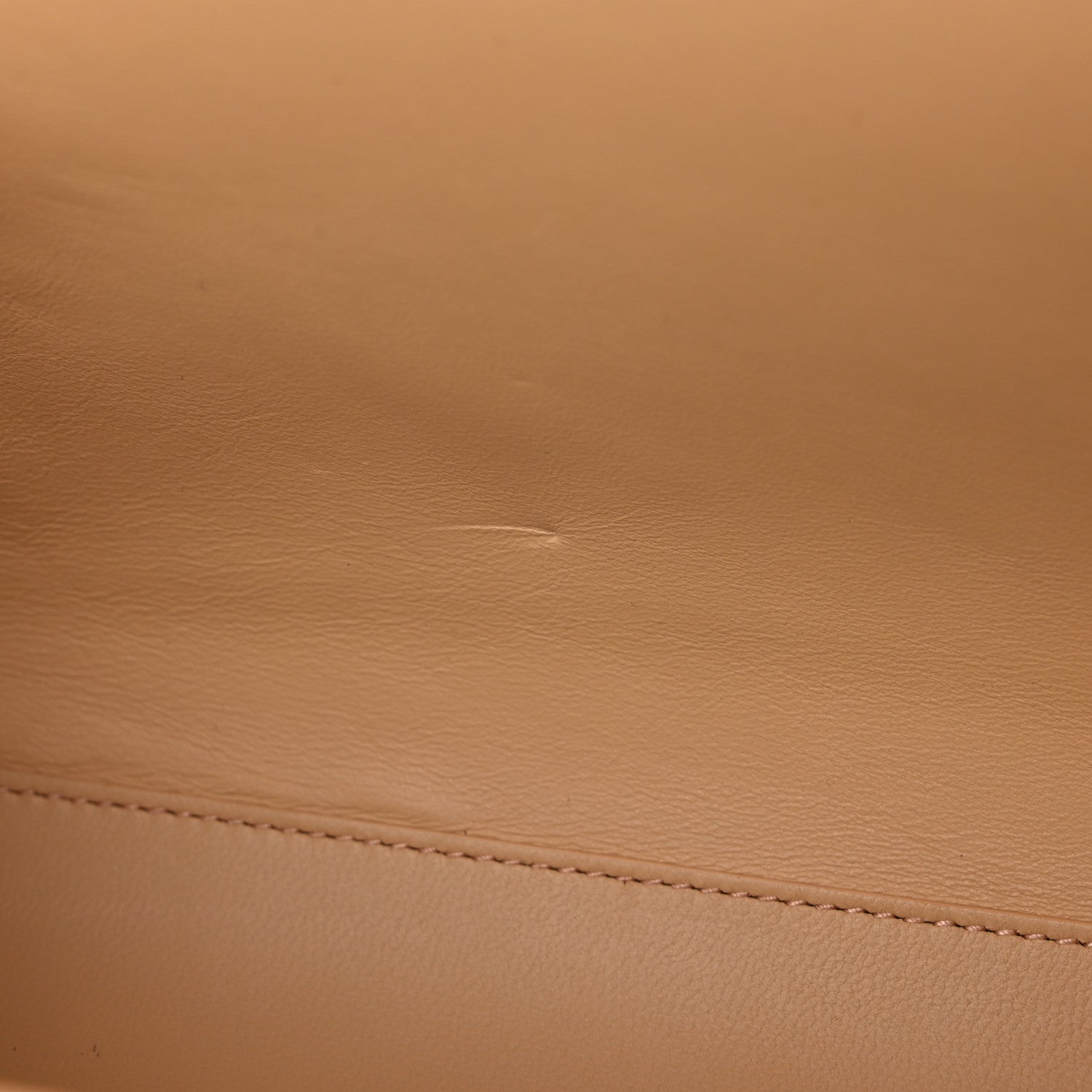 Bottega Veneta Calfskin Tip Clutch Almond 14 of 15