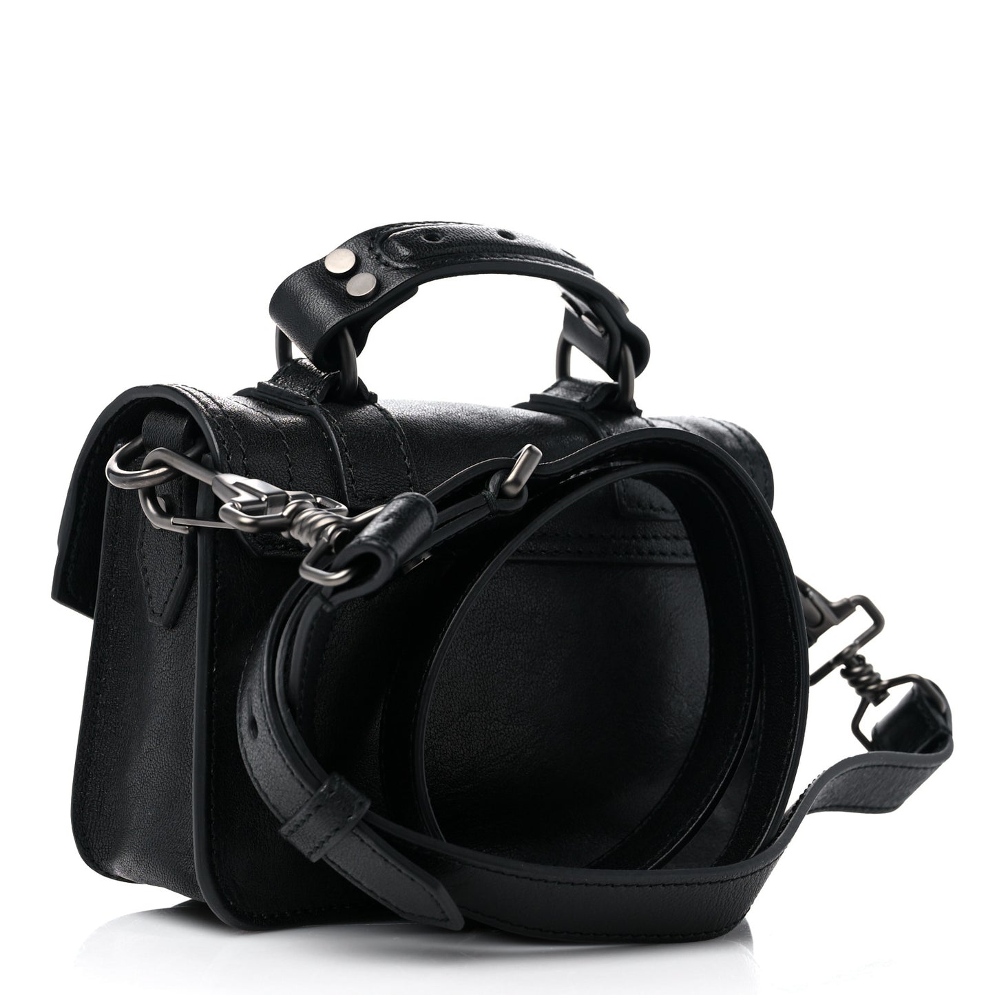 Lambskin Micro PS1 Satchel Black