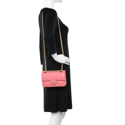 Chanel Aged Calfskin Quilted 2.55 Reissue Mini Flap Coral 2 of 11