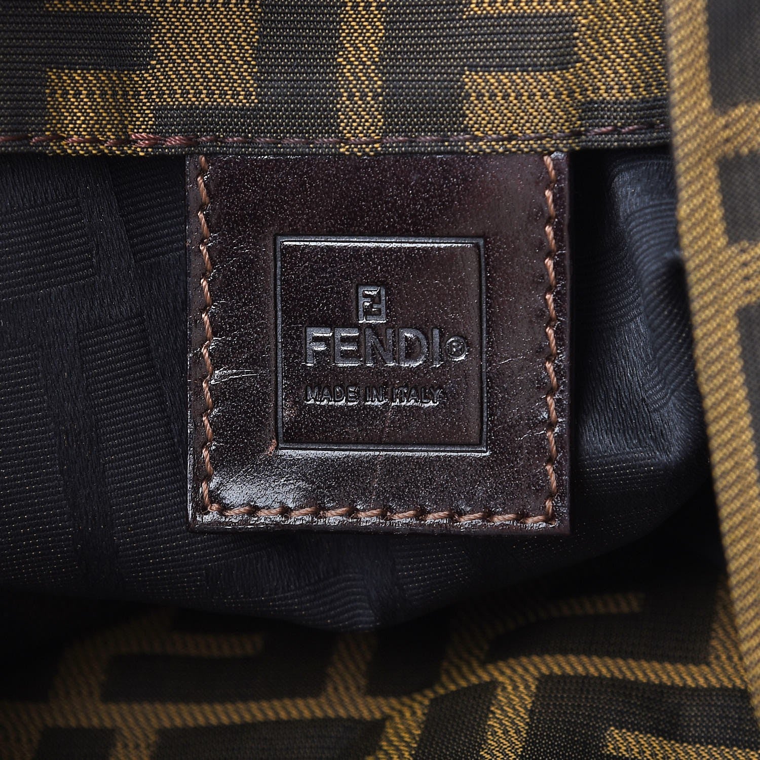 Fendi Zucca Tote Tobacco 6 of 7