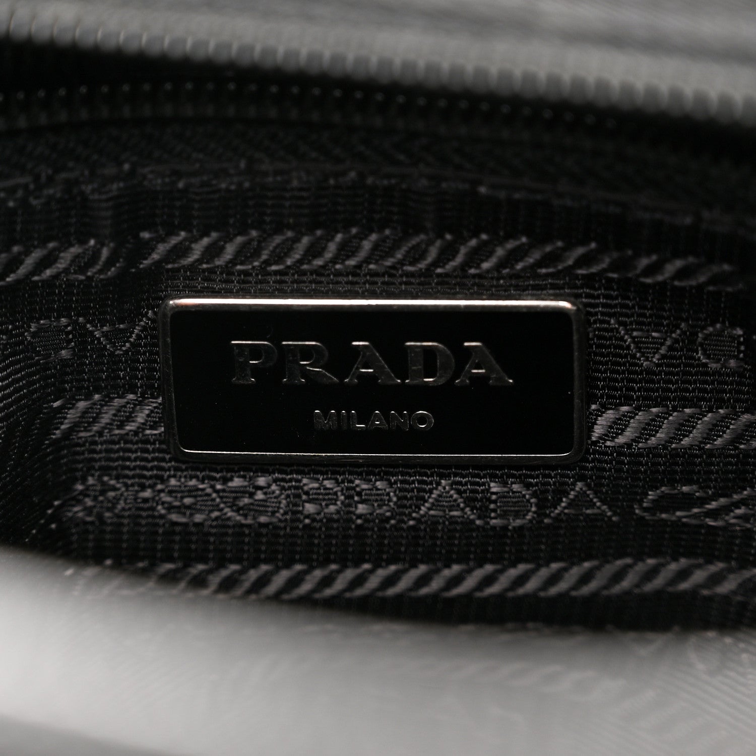 Prada Nylon Flat Messenger Bag Black 6 of 9