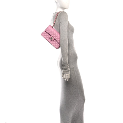 Chanel Caviar Quilted Small Double Flap Pink 2 of 11