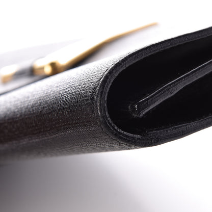 Saint Laurent Textured Calfskin Classic Y Ligne Clutch Black 9 of 10