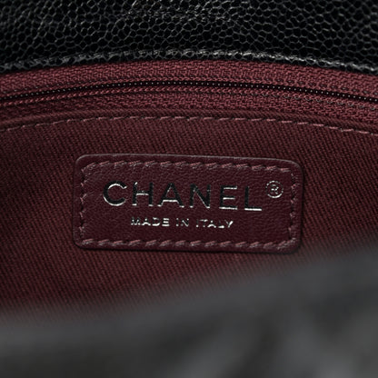 Chanel Crumpled Grained Calfskin Jumbo CC Crave Flap Black 6 of 10