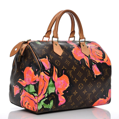 Louis Vuitton Monogram Roses Speedy 30 3 of 13