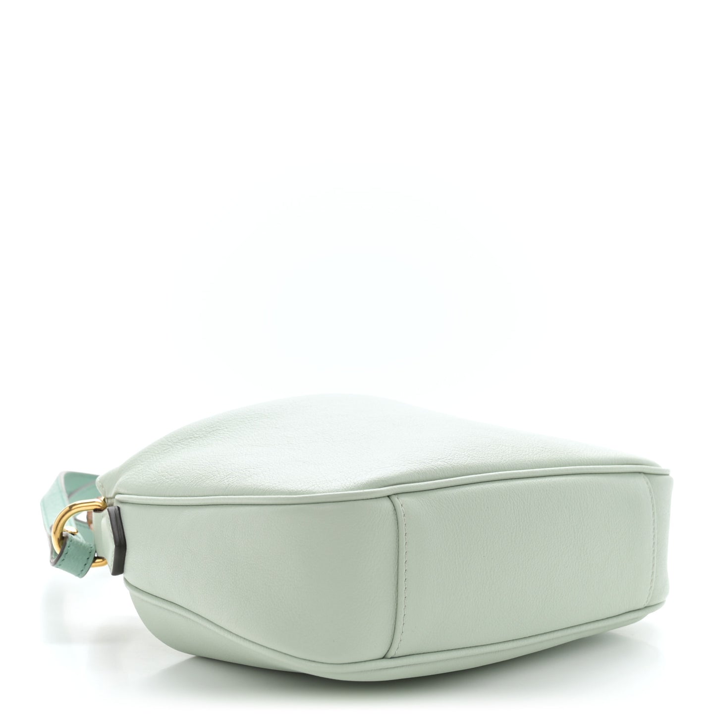 Softy Wonka Textured Dollar Calfskin Small Diana Shoulder Bag Pale Green