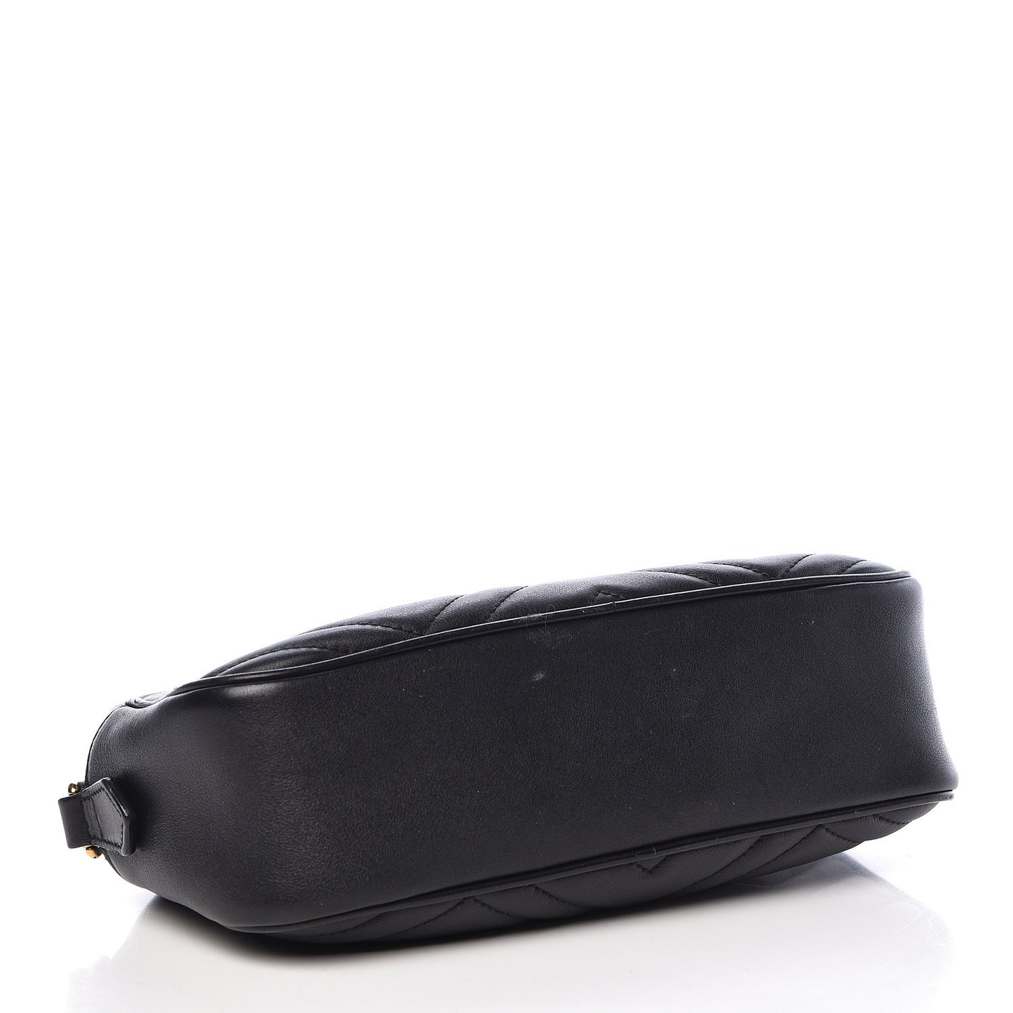 Calfskin Matelasse Small GG Marmont Chain Shoulder Bag Black