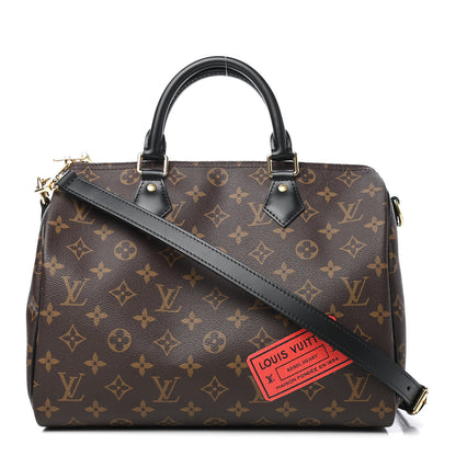 Louis Vuitton Monogram My World Tour Speedy Bandouliere 30 Black 1 of 13