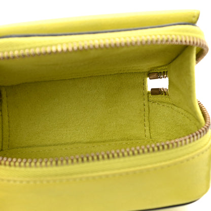 Christian Dior Goatskin Mini Saddle Shoulder Strap Pouch Lime 5 of 11