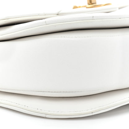 Chanel Calfskin Quilted Moon Messenger White 10 of 12
