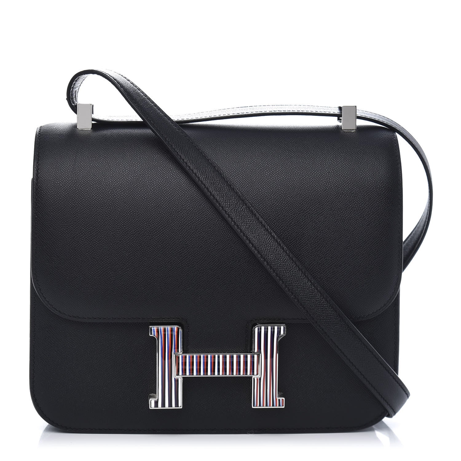 Hermes Grained Monsieur Optique Enamel Constance 24 Black 1 of 15