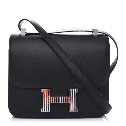 Hermes Grained Monsieur Optique Enamel Constance 24 Black 1 of 15